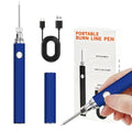 Rechargeable Wire Burning Kit, Digital Wire Burning Tool, Suitable for Bead Stringing, Leather Craftsmanship, Sewing, Weaving, Wax Carving, Wood Stamping (Blue) - color: Blue