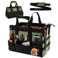LLNDEI Heavy Duty Tool Bag, 15.7 Inch Portable Tool Organizer With 16-Pocket, Adjustable Strap & MOLLE System,Ideal Gift For Men & Fathers