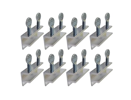 QCAA Sliding Window Security Lock, Child Proof Lock, Aluminum, Silver, 8 Pack, Made in Taiwan - color: Silver(3/8"), size: 8pack