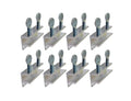 QCAA Sliding Window Security Lock, Child Proof Lock, Aluminum, Silver, 8 Pack, Made in Taiwan - color: Silver(3/8"), size: 8pack