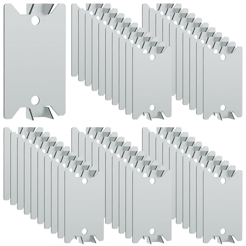Nail Plates for Wood Studs 1.5 x 2.5 Inch Nail Stud Guards with Sharp Pointed Prongs Electrical Wire Stud Plate Protector Nail Stopper for Plumbing and Wiring Protection - 50Pack - size: 1.5" x 2.5" - 50 Pack