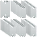 Nail Plates for Wood Studs 1.5 x 2.5 Inch Nail Stud Guards with Sharp Pointed Prongs Electrical Wire Stud Plate Protector Nail Stopper for Plumbing and Wiring Protection - 50Pack - size: 1.5" x 2.5" - 50 Pack
