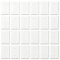 ZEFTV Over-Size Blank Wall Plates 1-Gang 5.5" x 3.5" blank Switch Outlet Electrical Cover Plate Unbreakable Thermoplastic Faceplate for Light Receptacle Outlet Switch, White (20 Pack) - color: Over-Size,Single Blank, size: 20 Pack