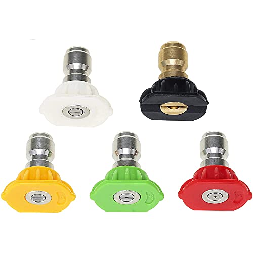 Tool Daily Foam Cannon with 1/4 Inch Quick Connector, 1 Liter, 5 Pressure Washer Nozzle Tips - style: Foam Cannon