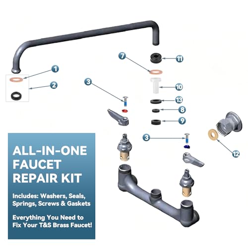 B-6RK Faucet Repair Kit for T&S Brass Faucet Cartridges & Spray Valves