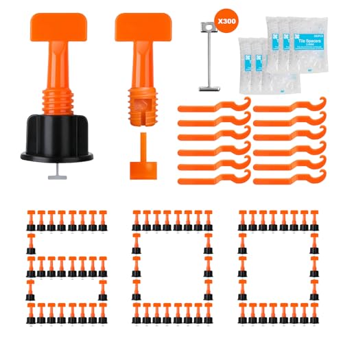 Storystore 600PCS Tile Leveling System Kit, 1/16 Inch Tile Spacers - size: 600pcs