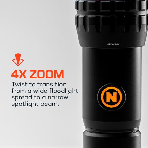 NEBO SLYDE KING Flashlight | High Lumens, Rechargeable COB Work Light & LED Flashlight, Waterproof, Magnetic Base, Great for Camping & Hunting, Includes Charging Cable - color: Black