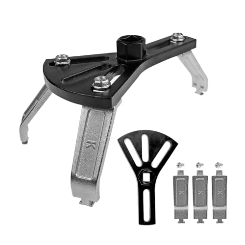 Osilly Car Fuel Pump Removal Tool, Adjustable Fuel Lid Tank Cover Collar Ring Spanner, Auto Fuel Pump Lock Ring Removal and Reinstall Tool, Universal 4.5" to 7.3" Fuel Tank Repair Tool