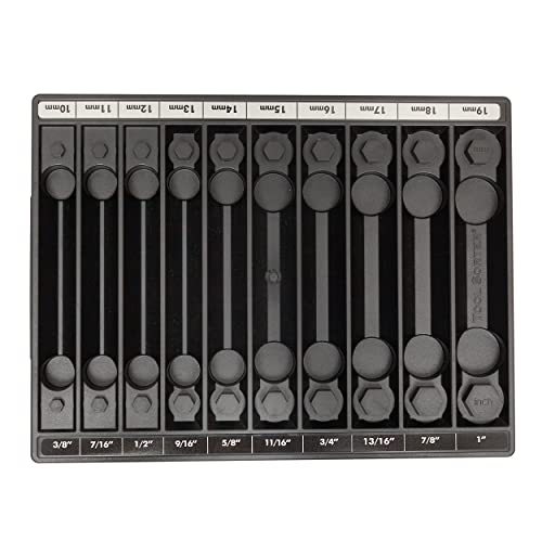 Tool Sorter Socket Organizer Black