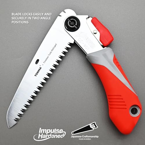 TONMA 5" Pocket Folding Saw, Made in Korea, Medium Teeth, TDE-901 - size: 5 inches (130mm)
