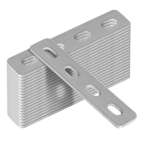GBGS 20 Pack 4-1/4" Flat Mending Plate,Slots for 5/16" Bolt