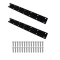 Long L Bracket,ULIFESTAR Black Corner Brace Brackets,Stainless Steel Corner Brackets,Heavy Duty Shelf Bracket,Metal Right Angle Bracket for Wood,325*27mm/12.8*1.06''2 PCS - size: 325*27mm/12.8*1.06''