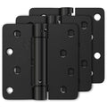 Luxbaro 3 Pack Self Closing Door Hinges 4 Inch, Adjustable Tension, Black - color: Matte Black-1/4'', size: 4" 3 Pack