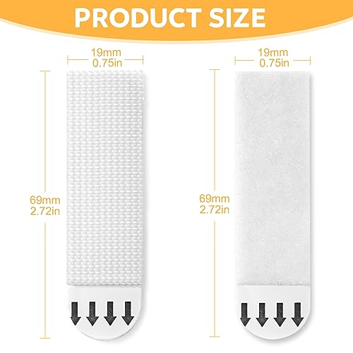 Sinnsally Medium Picture Hanging Strips Heavy Duty,20-Pairs(40 Strips) Sticky Picture Hangers for Walls Hanging Without Nail,Damage Free No Nails Refill Adhesive Poster Frame Mounting, White - size: Medium-20 Pairs