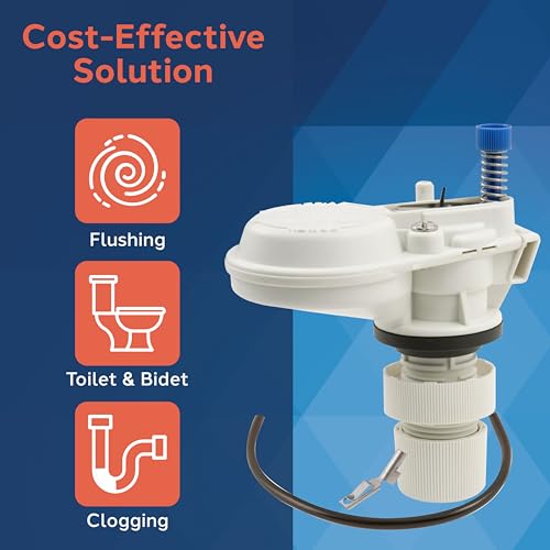 PlumbCraft Universal Toilet Fill Valve Replacement Kit, Backflow Protection
