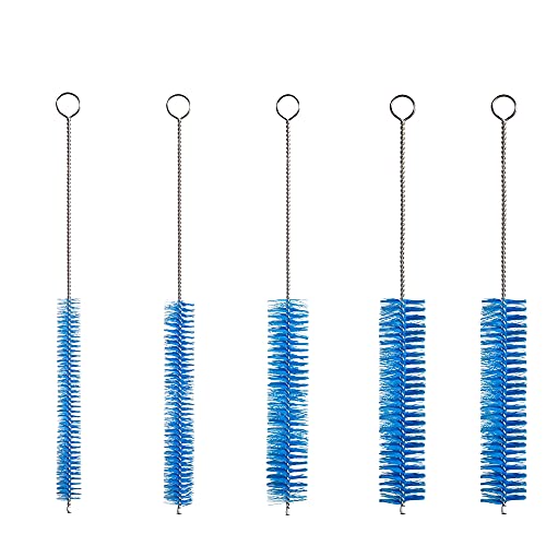 10" Extra Long Tube Brush Set - Large 5 Pack - Blue - color: Blue, size: Large 5 Pack (8mm 12mm 16mm 20mm 24 mm)
