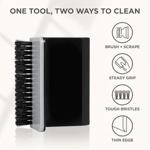 Black Kitchen Sink Squeegee Cleaner Countertop Brush Wiper Vegetable Cleaning Brush Wiper Home Kitchen Tool Accessories Fruit and Vegetable Cleaning Brushes