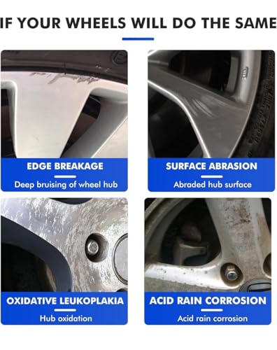Silver Gray Rim Touch Up Paint, Rim Repair Kit Curb Rash - color: Gloss Silver