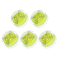5pcs Small Circular Bubble Spirit Levels - [12mm Diameter 6mm Thickness] Mini Round RV Level Leveling Tools for Travel Trailer Turntable Camera, Lime - color: Lime, size: 12mm x 6mm