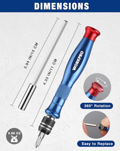 WORKPRO 44-in-1 Precision Screwdriver Sets, Pen Style Manual Screwdriver
