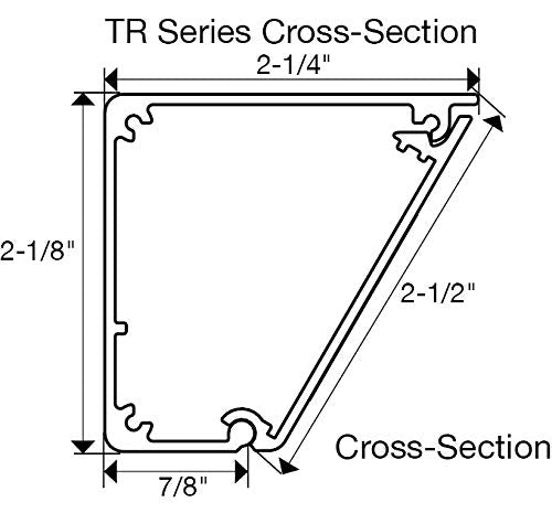 Task Lighting TR Angled Power Strip (12 Inch, Black) - color: Black, size: 12 Inch