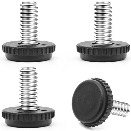 Surf turtle 5/16”-18 Stainless Steel Screw Furniture Leveling Feet,Adjustable Patio Furniture Levelers,4-Pack