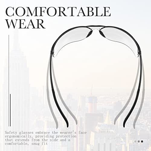 12 Pack Safety Glasses Bulk for Men Women, Tinted Safety Glasses, Gray - color: Gray