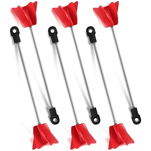 Loosh 11",6 Pcs Paint Stirrer for Drill, Paint Mixer Attachment,Red - color: Red, size: 11"