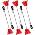 Loosh 11",6 Pcs Paint Stirrer for Drill, Paint Mixer Attachment,Red - color: Red, size: 11"