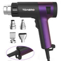 1800W Heat Gun (122℉-1202℉) with 4 Nozzles & Temp Control
