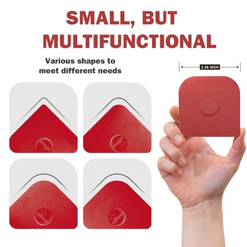 Pan Scraper, 5 Pcs Pot & Dish Scraper Plastic, Sturdy Scraper Kitchen Tool, Red - color: Red, size: 5 Pcs