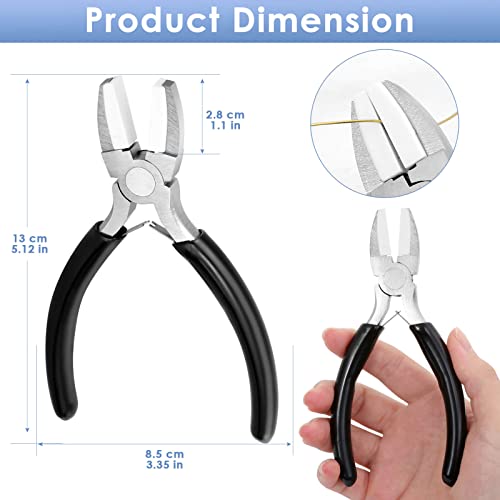 Billbotk Nylon Jaw Pliers for Jewelry Making - Flat Nose, Soft Jaw Pliers for Chain Making - style: Nylon Jaw Pliers
