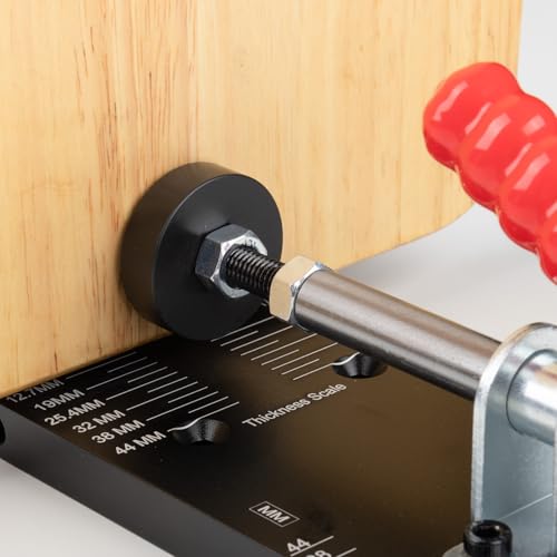 Pocket Hole Jig, Adjustable Jig Pocket Hole System, Woodworking Tools for Strong Joints, Adjustable Drill Guides for Materials 12-42mm Thick (HJ01)