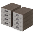 Romeda 8-Pack Sandpaper Block, 180 Grits Washable and Reusable Handmade Sanding Sponge, Drywall Sandpaper Blocks for Wooden Drywall Sheetrock and Metal Glazing - color: 180 Grits, size: 8-Pack