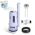 3-Inch Dual Flush Valve Replacement Kit for 2-Piece Toilets, Toilet Repair Kit Inside Tank with Push Button, Gasket & Bolts,Compatible with Glacier Bay, American Standard, and Toto - size: 3 Inch