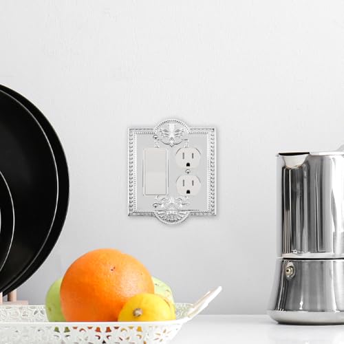 Nostalgic Warehouse Meadows Light Switch Cover Plate - color: Bright Chrome, size: Rocker and Outlet