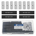12-10 AWG Non Insulated Butt Connectors Crimps 12-10AWG with Heat Shrink Tube Pure Copper Wire Uninsulated Crimp Connector Splice for 12-10 Gauge Wiring (Pack of 100pcs) - style: 12-10 AWG