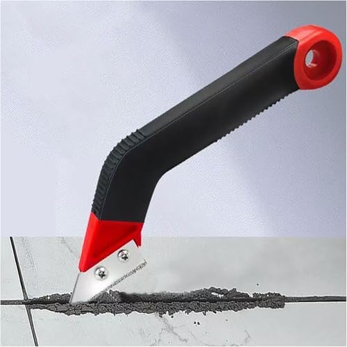 RLECS 2PCS Length 21cm Tile Cleaning Grout Removal Demolition Tool Cleaning Scraper with Replaceable Saw Blades Suitable for Bathroom Kitchen Refurbishments