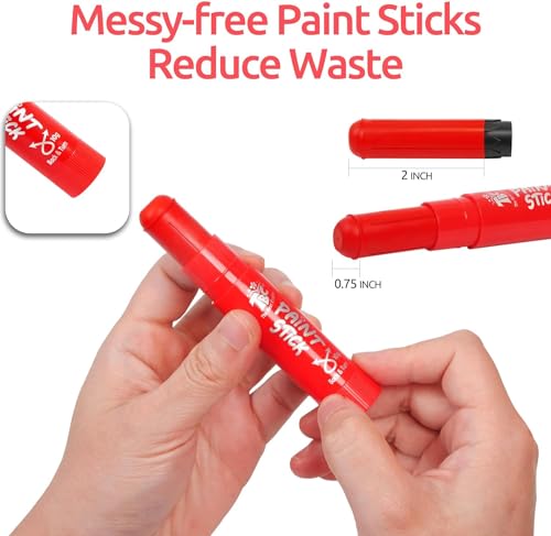 TBC The Best Crafts 24 Colors Paint Sticks Mixed pack - color: 24 Colors Mixed pack