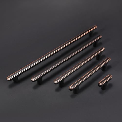 COTYKILEY 10 Pack 10 Inch(256mm) Oil Rubbed Bronze Cabinet Handles Kitchen Cabinet Pulls Kitchen Cabinet Hardware - color: Oil Rubbed Bronze, size: 10" Hole Center（256MM）