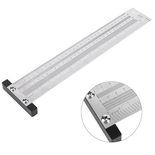 T Ruler Marking Gauge 12in Marking Line Ruler Stainless Steel