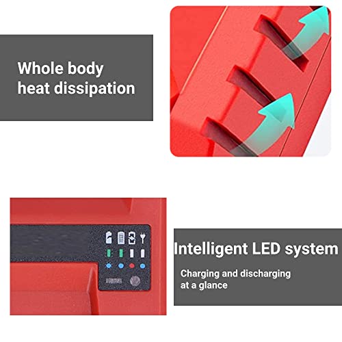 Battery Charger 12V Rapid Portable Charging for Power Tool Replacement 100 to 240V(US Plug)