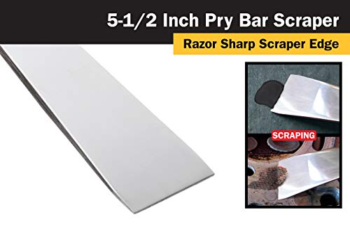 Titan Tools 11505 5-1/2-Inch Stainless Steel Pry Bar Scraper - size: One Size
