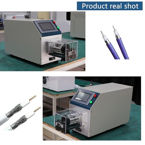 Coaxial Cable Wire Stripper Machine, Automatic Electric Wire Stripper Machine, RF Antenna Stripper, LCD Touch Screen