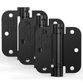3 Pack 3.5 Inch Self Closing Door Hinges, Gloss Black - size: 3.5" (3 Pack)