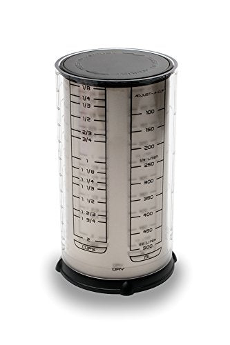 KitchenArt Professional Series 2 Cup Adjust-A-Cup, Champagne Satin, Adjustable, 1/8 to 2-Cup - color: Champagne Satin