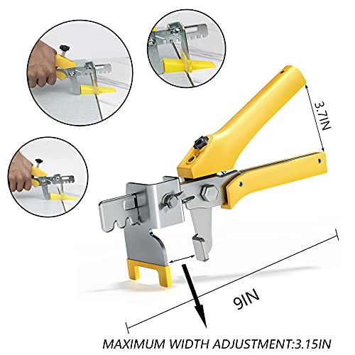 Tile Leveling System 1/16 inch 300pcs Tile Spacer Clips, Tile Kits, Reusable Wedges for Floor, Wall, Tile Leveler Tools for Installation