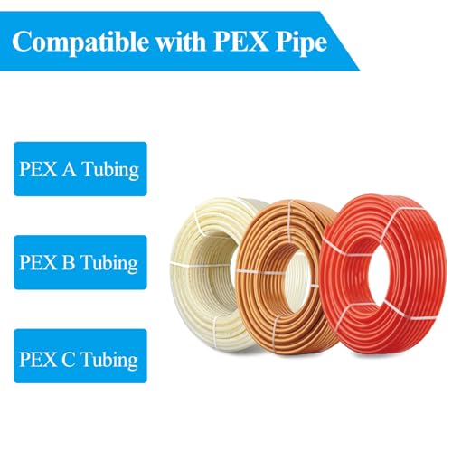 WiseWater 60 Pcs Pex Fittings, 3/4 inch T PEX Tee(20PCS) & 90 Degree Elbow & Straight Coupling, Brass Barb Crimp Pipe Fitting for Pex Pipe(Pack of 60), UPC Certified - size: ZH61902(3/4" PEX FITTINGS 60pk)
