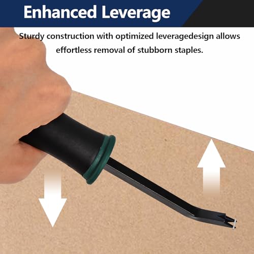Heavy Duty Upholstery Staple Remover Puller Tool, Black Green - color: Black Green