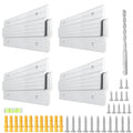 French Cleat Heavy Duty 41 inch - 4 Pairs Aluminum Z Picture Hanger - size: (4 Pair) 41-inch